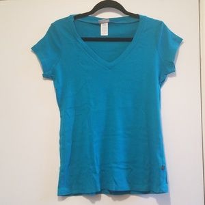 1X Blue Outlaw V-neck Shirt